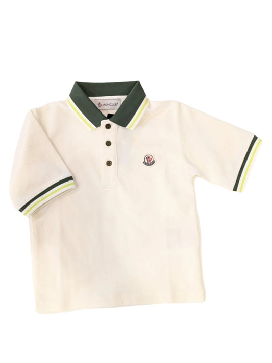 Moncler Polo - Beige & Green