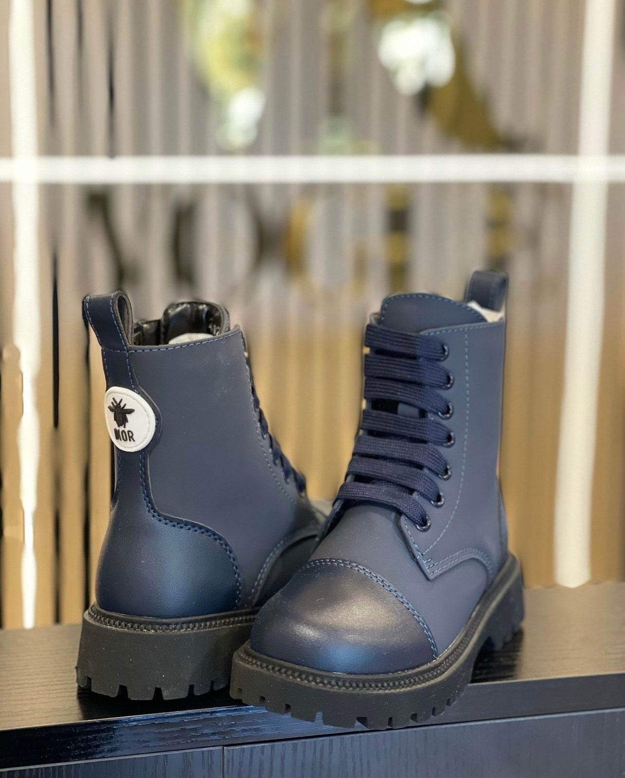 Dior Navy Blue Boots