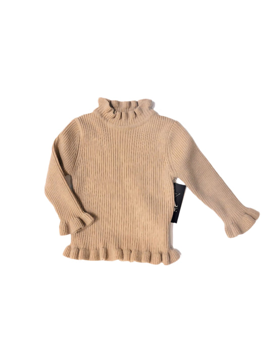 Hem Knitted Sweater  - Khaki