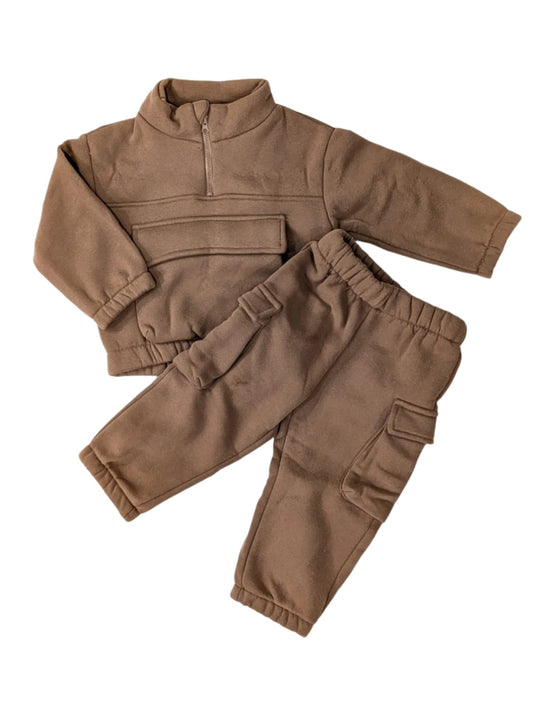 Taupe Sweat Suit w/ Pants