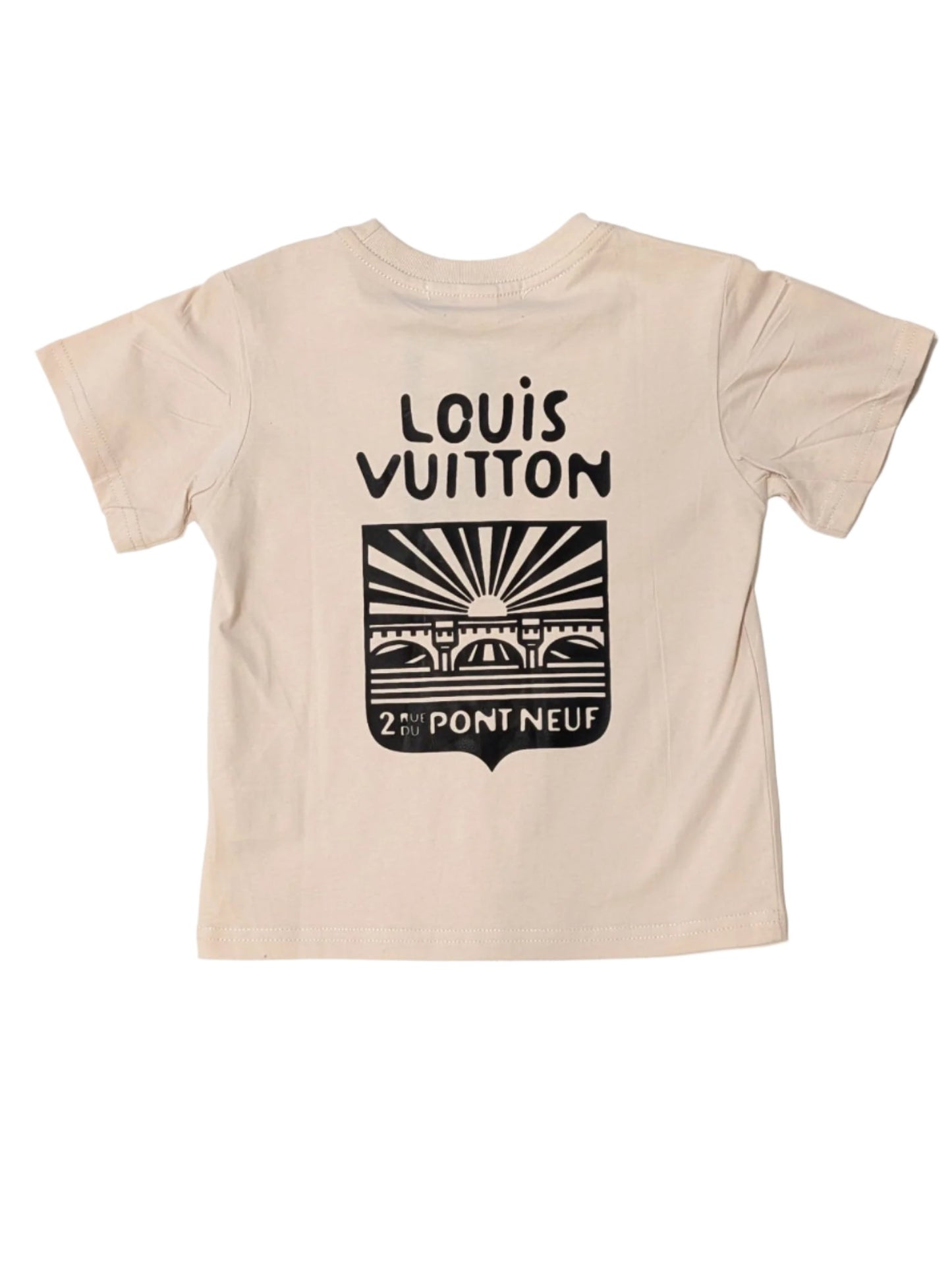 LV T-Shirt - Beige & Black